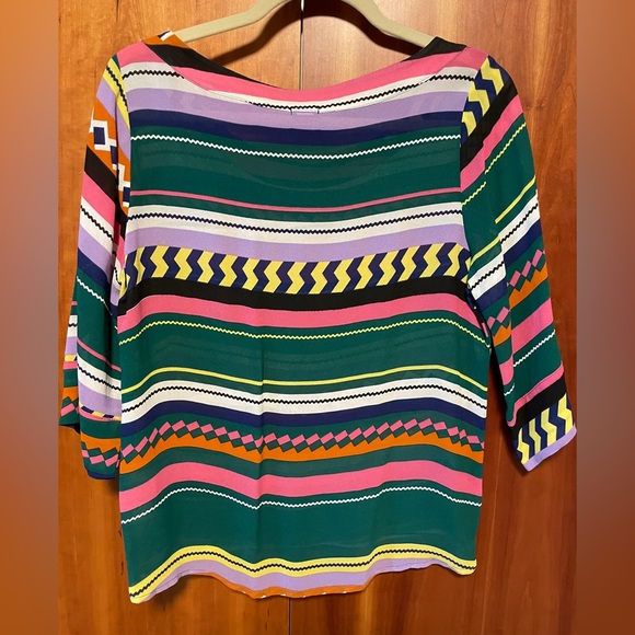 Monrow Multicolored Striped Top - Picture 3 of 4